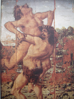 Hercules Slaying Antaeus by Antonio Pollaiuolo